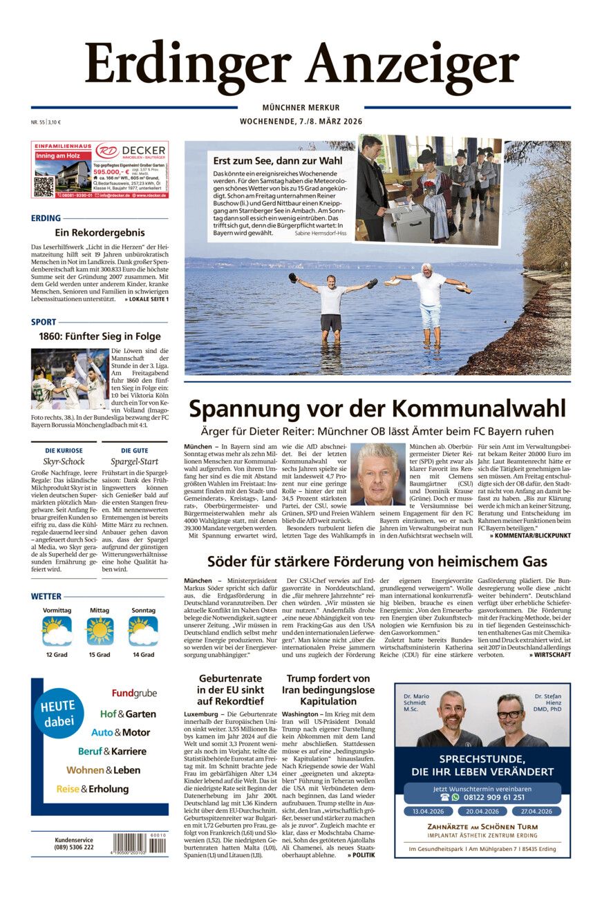 Erdinger Anzeiger vom Samstag, 07.03.2026