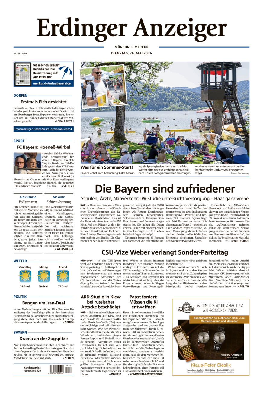 Erdinger Anzeiger vom Dienstag, 26.05.2026
