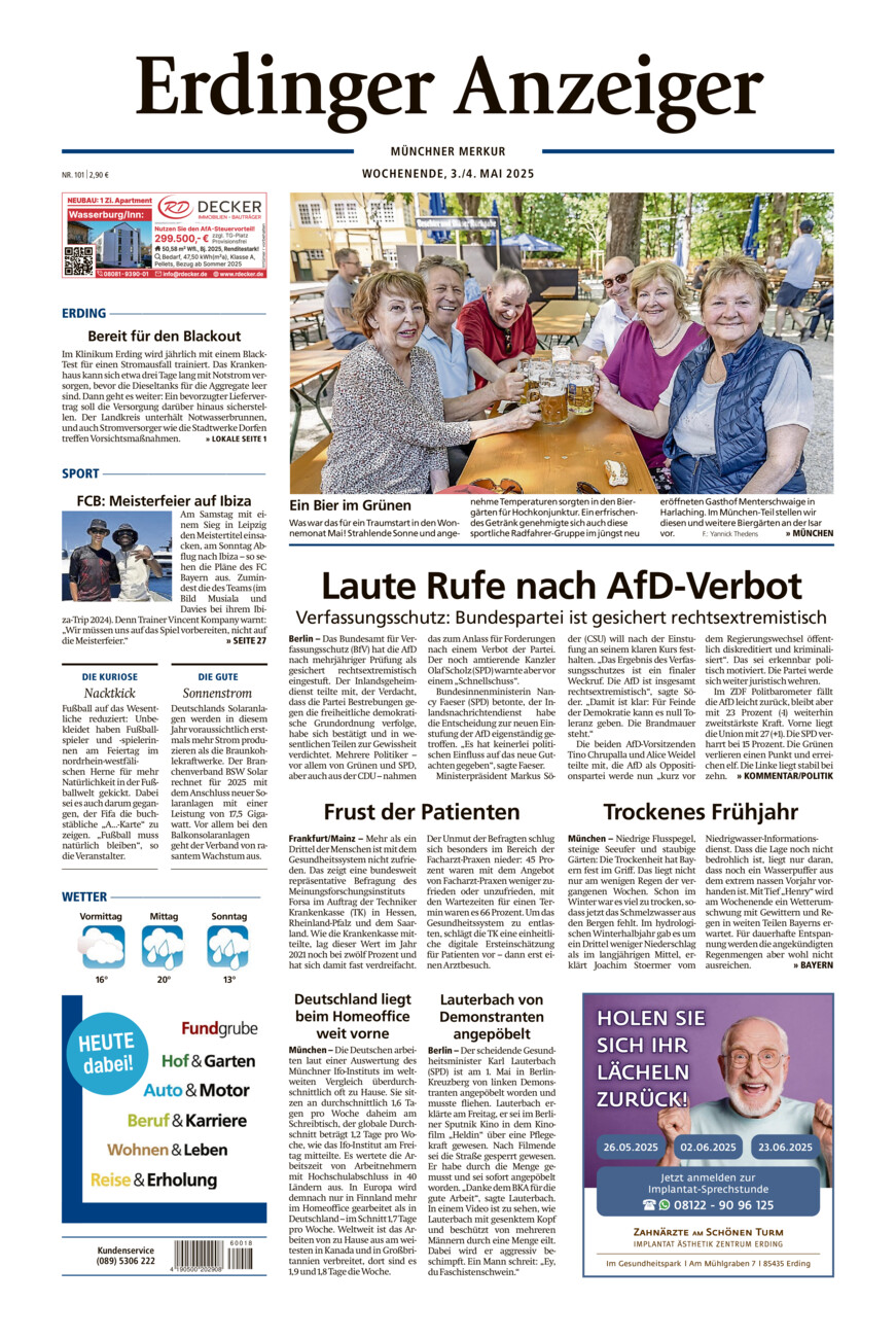 Erdinger Anzeiger vom Samstag, 03.05.2025