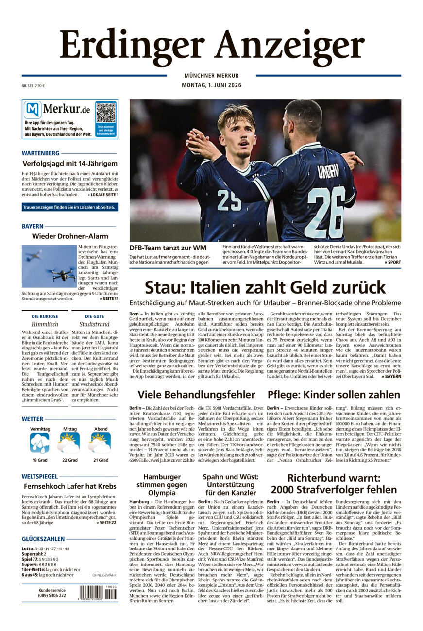 Erdinger Anzeiger vom Montag, 01.06.2026