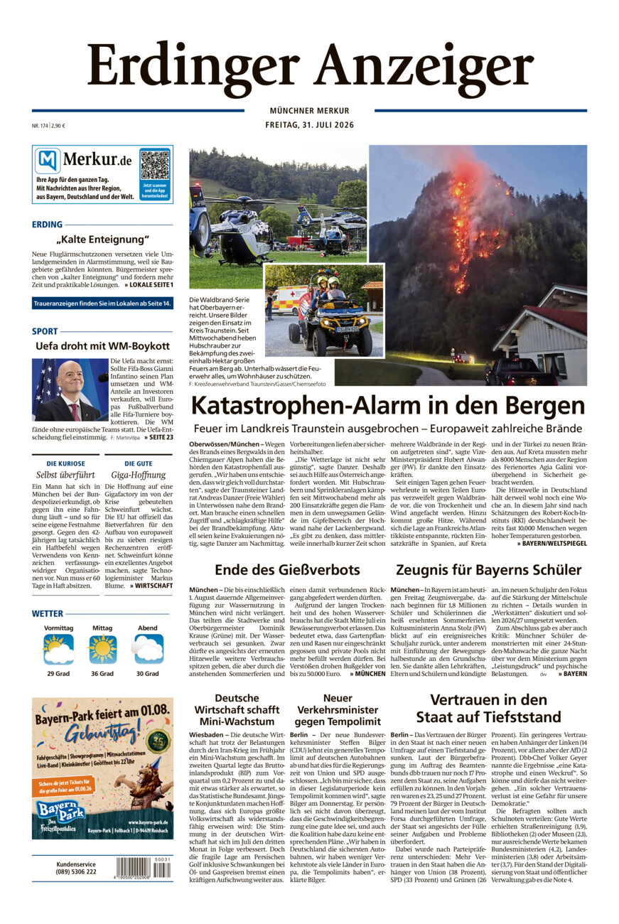 Erdinger Anzeiger vom Freitag, 31.07.2026