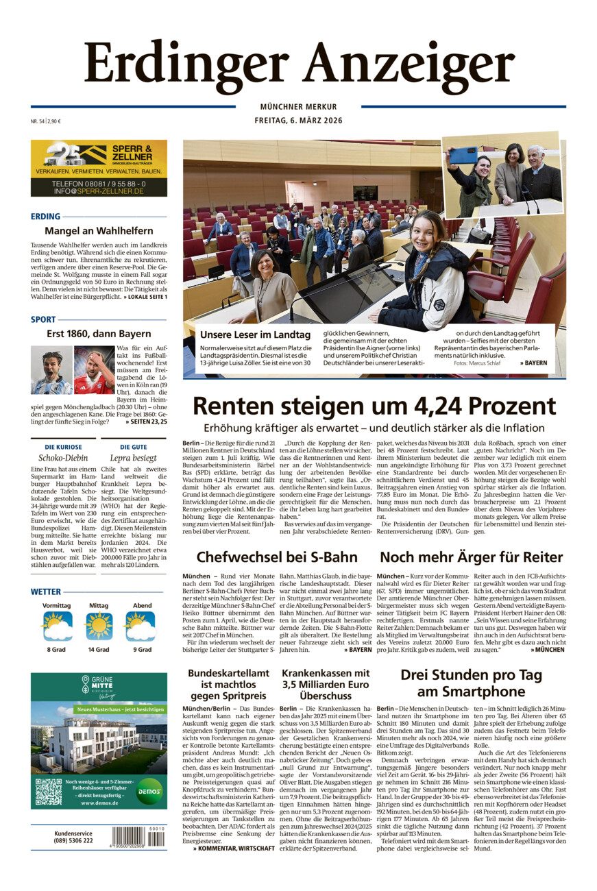 Erdinger Anzeiger vom Freitag, 06.03.2026