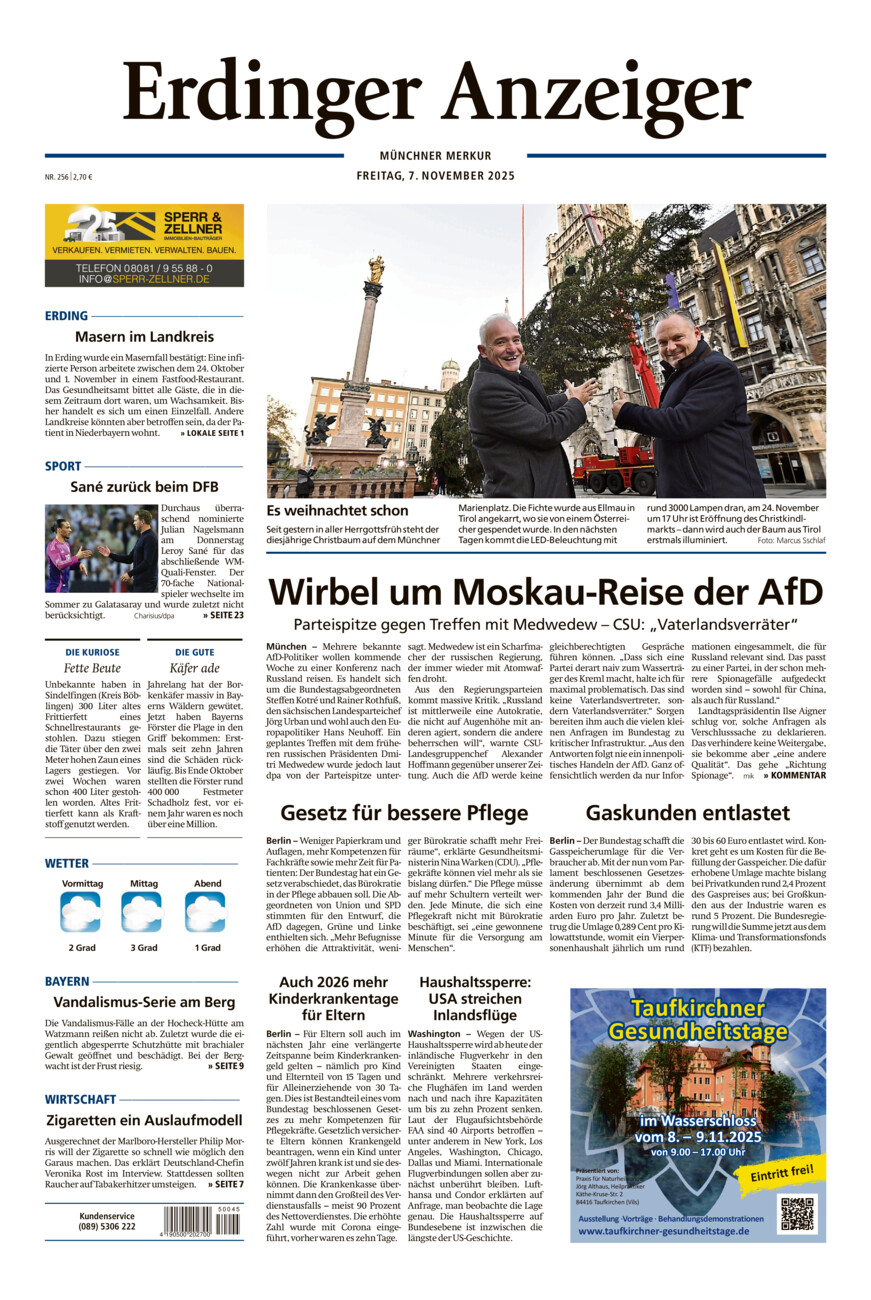 Erdinger Anzeiger vom Freitag, 07.11.2025