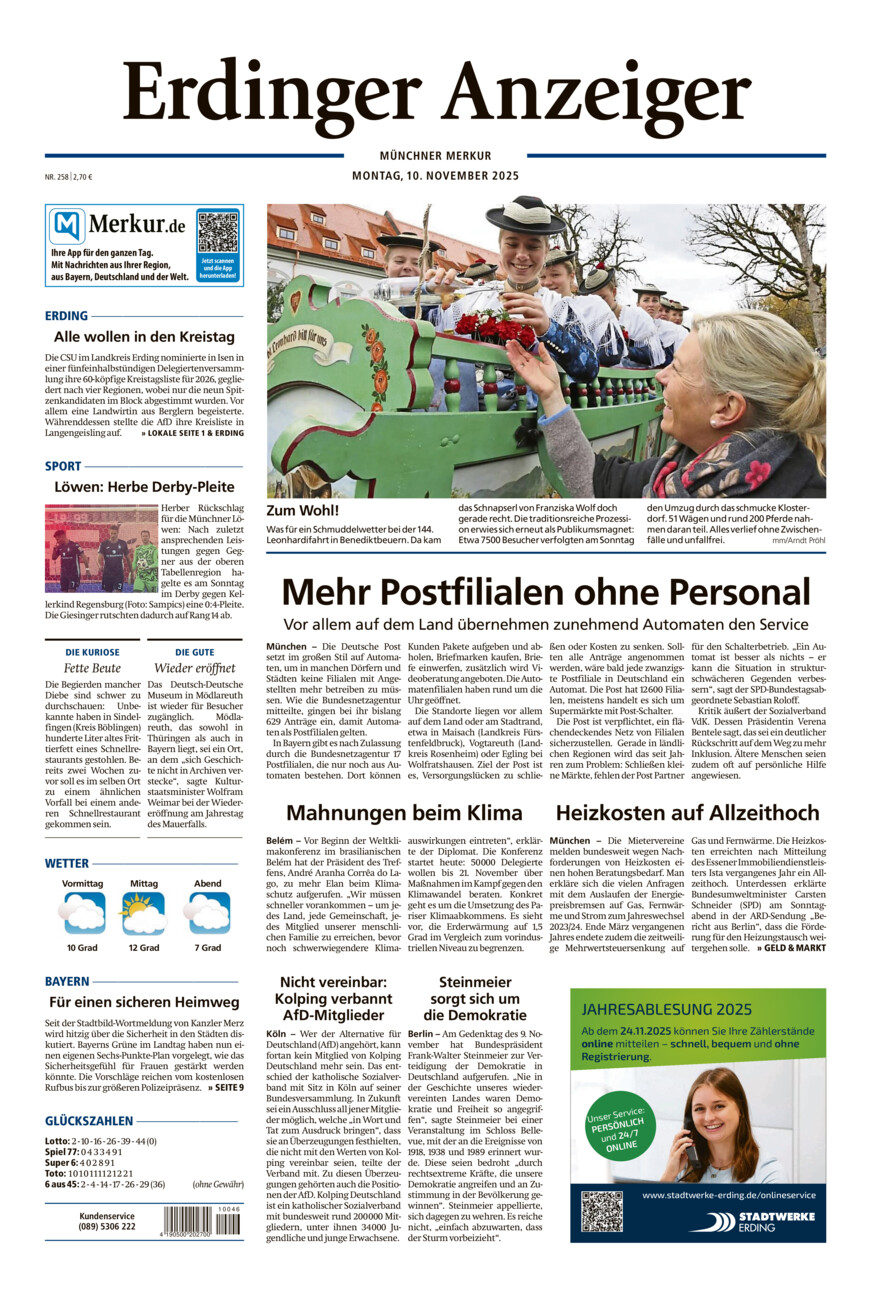 Erdinger Anzeiger vom Montag, 10.11.2025