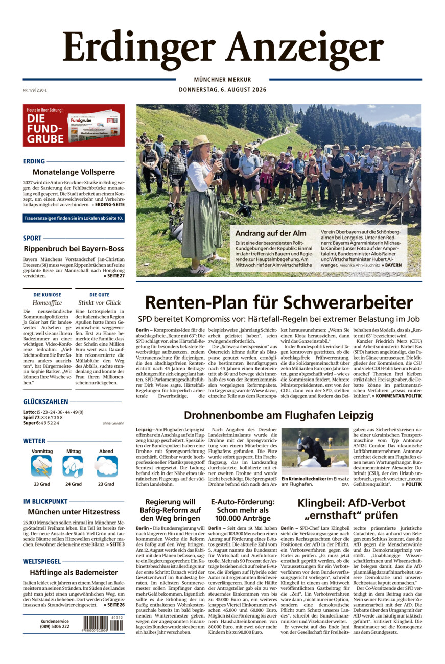 Erdinger Anzeiger vom Donnerstag, 06.08.2026