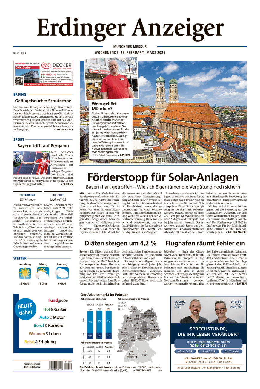 Erdinger Anzeiger vom Samstag, 28.02.2026