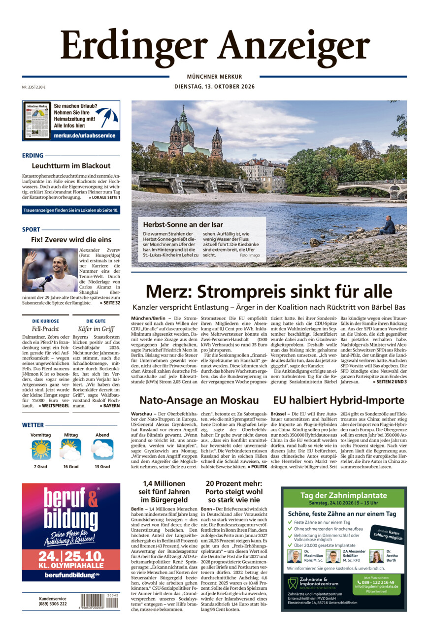 Erdinger Anzeiger vom Dienstag, 13.10.2026