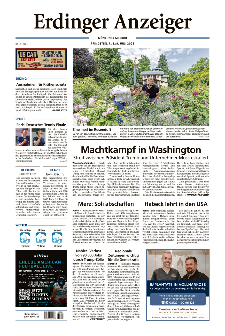 Erdinger Anzeiger vom Samstag, 07.06.2025