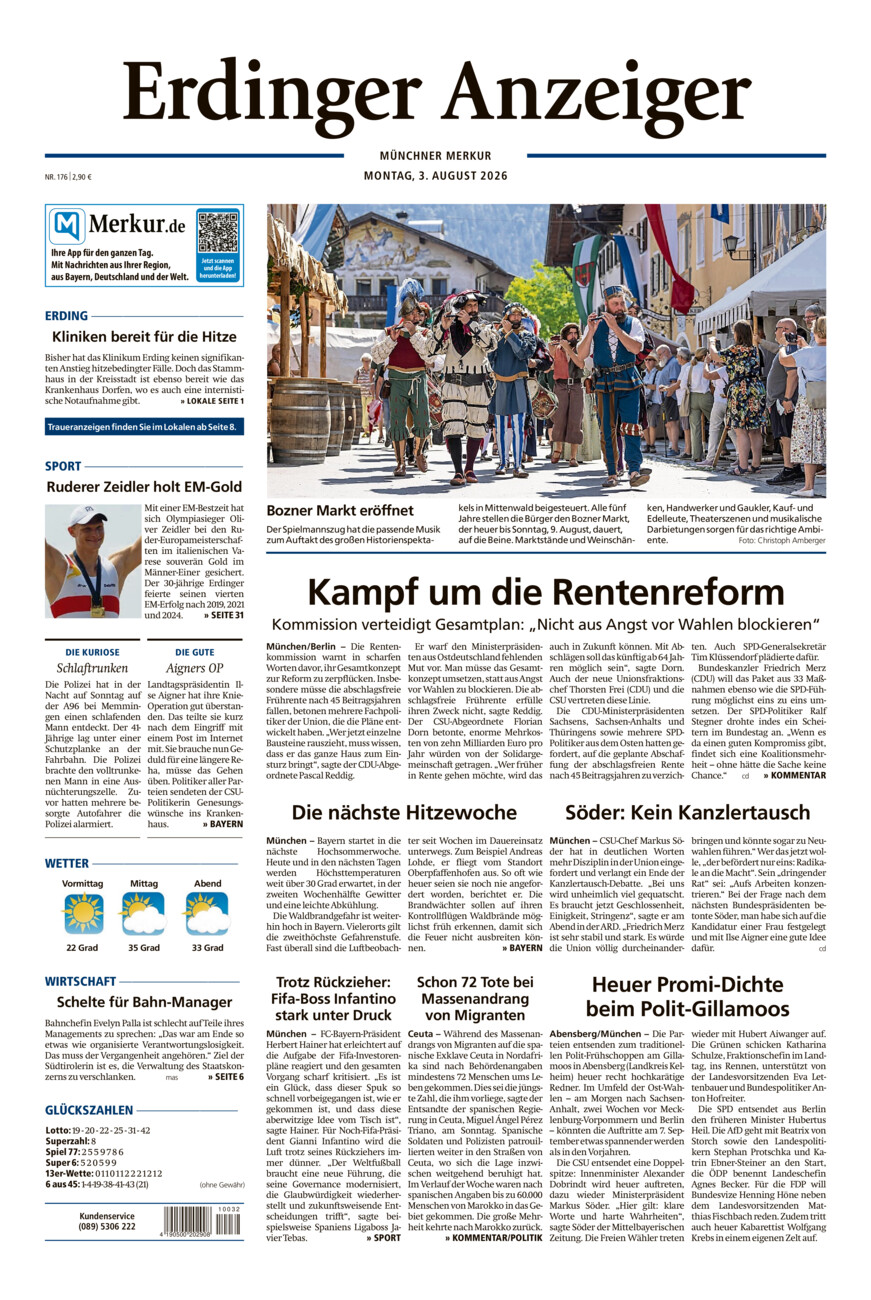 Erdinger Anzeiger vom Montag, 03.08.2026