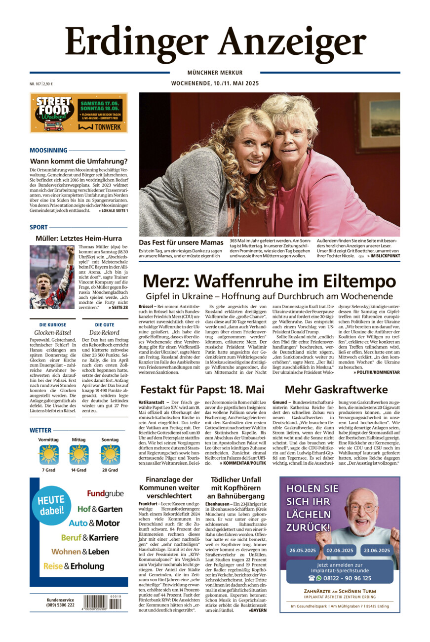 Erdinger Anzeiger vom Samstag, 10.05.2025