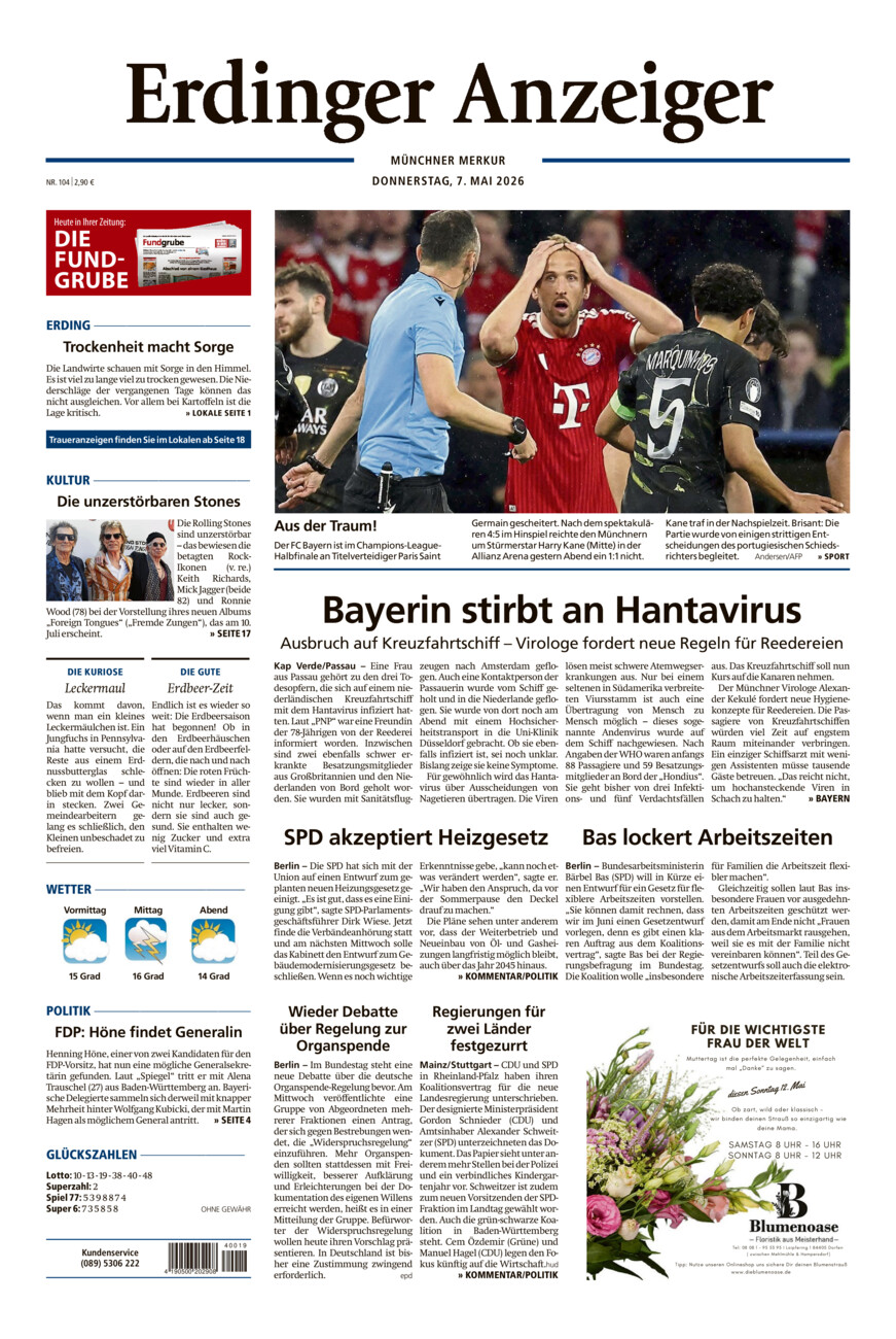 Erdinger Anzeiger vom Donnerstag, 07.05.2026