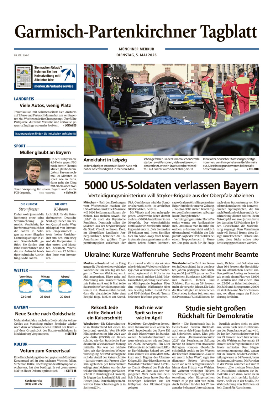 Garmisch-Partenkirchner Tagblatt vom Dienstag, 05.05.2026