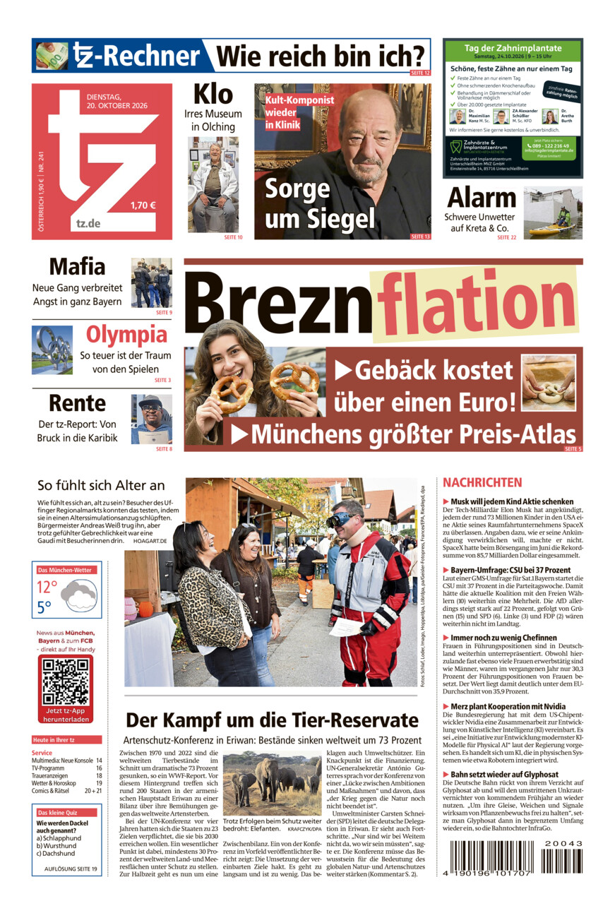 tz vom Dienstag, 20.10.2026