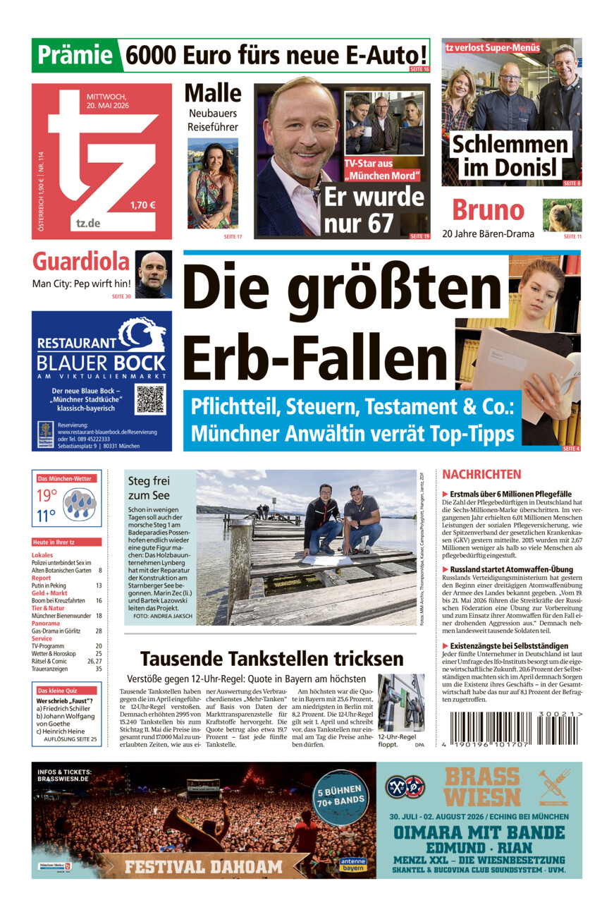 tz vom Mittwoch, 20.05.2026