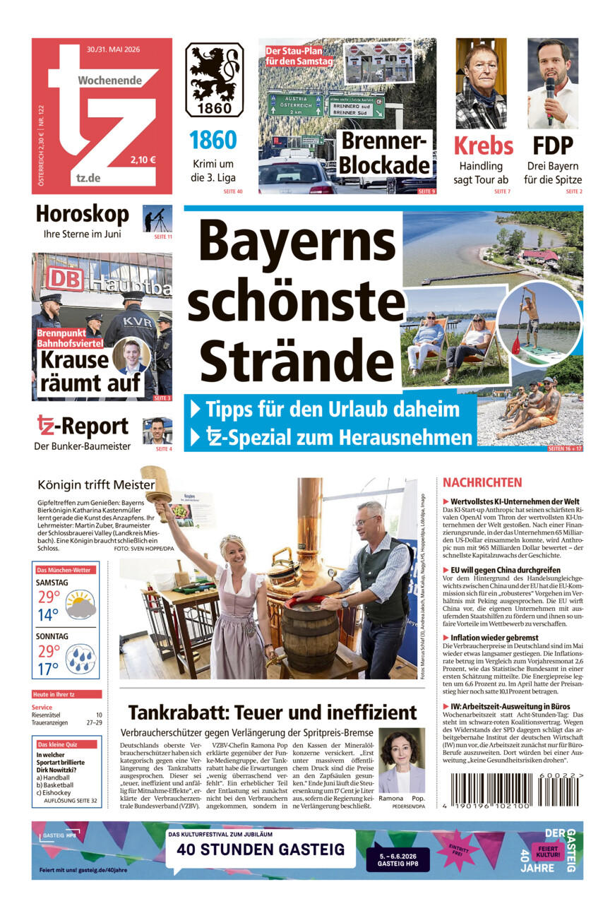 tz vom Samstag, 30.05.2026