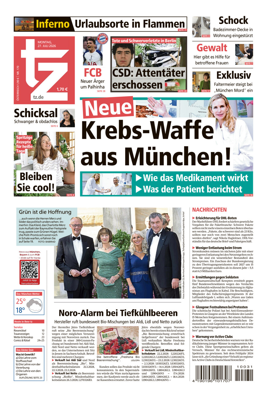 tz vom Montag, 27.07.2026