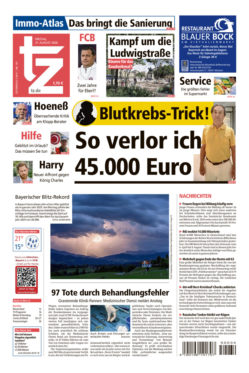 tz vom Freitag, 21.08.2026