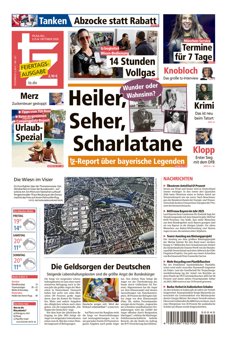 tz vom Freitag, 02.10.2026