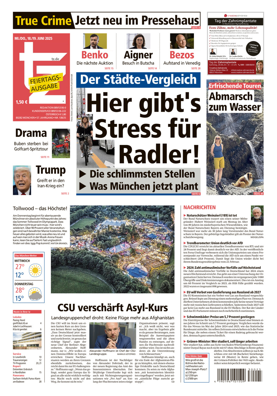 tz vom Mittwoch, 18.06.2025