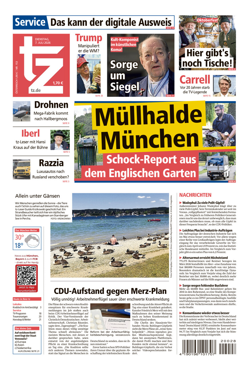 tz vom Dienstag, 07.07.2026