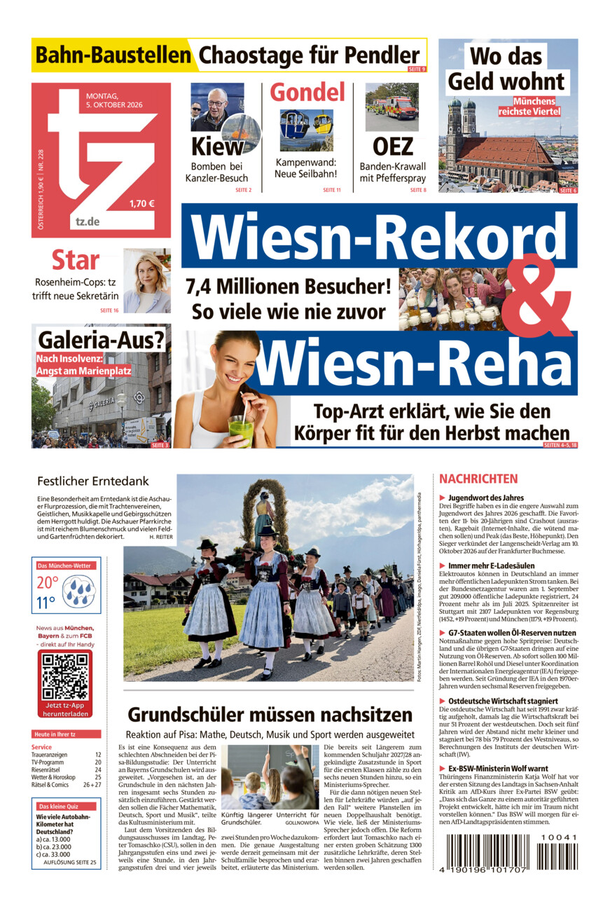 tz vom Montag, 05.10.2026