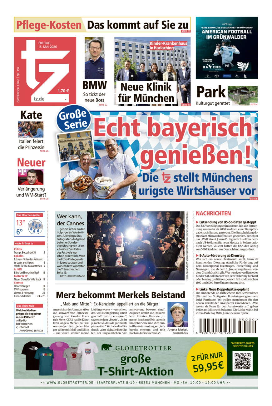 tz vom Freitag, 15.05.2026