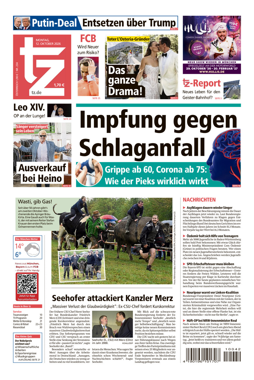tz vom Montag, 12.10.2026