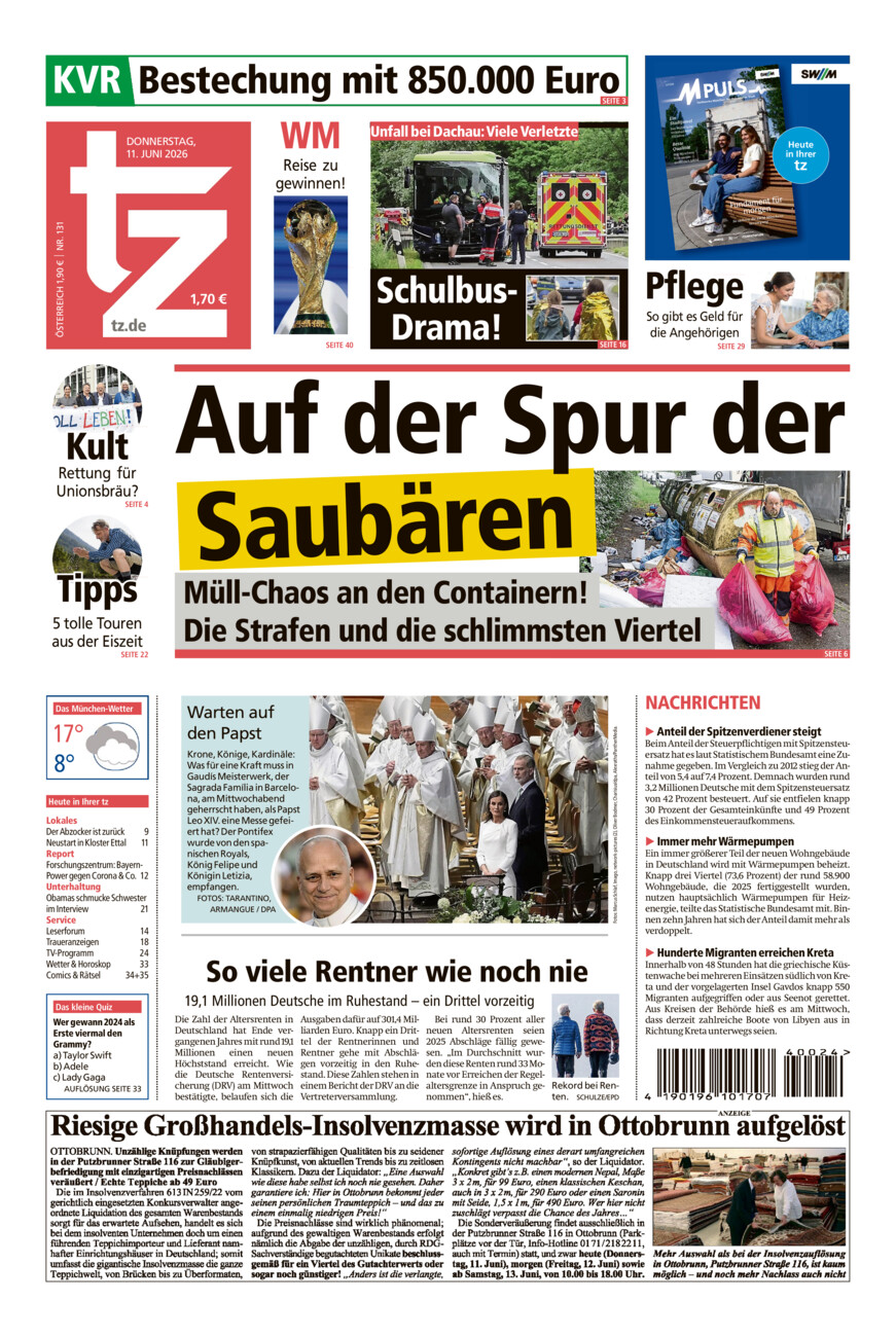 tz vom Donnerstag, 11.06.2026