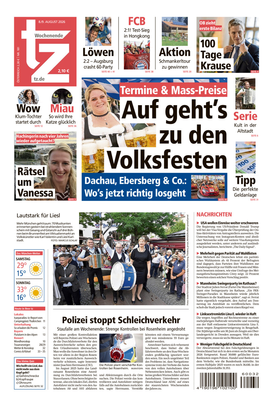 tz vom Samstag, 08.08.2026