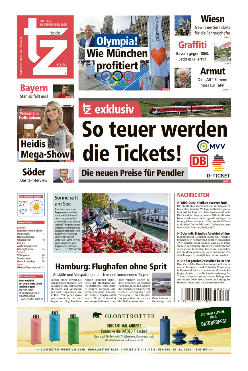 tz vom Freitag, 19.09.2025
