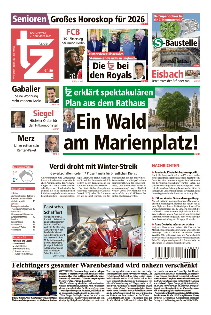 tz vom Donnerstag, 04.12.2025