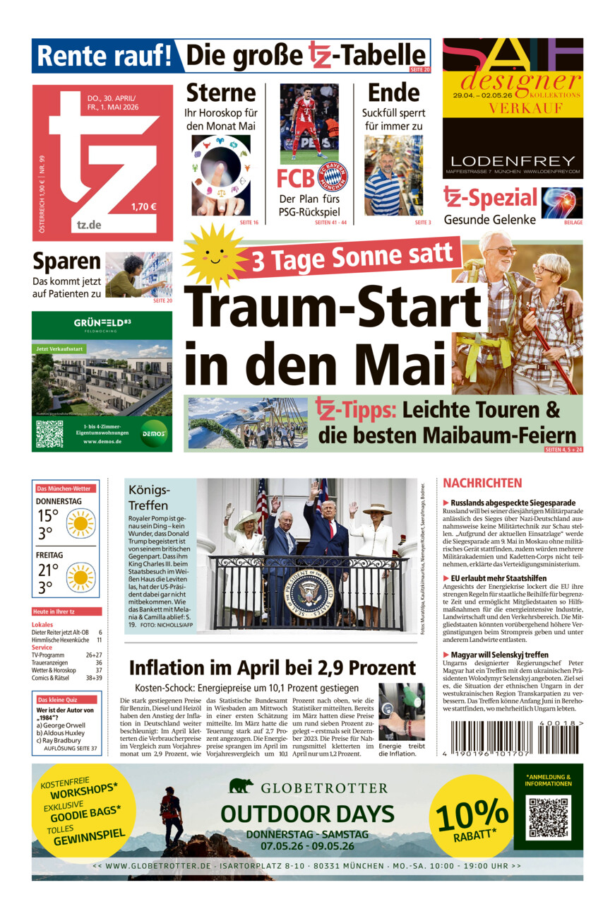 tz vom Donnerstag, 30.04.2026