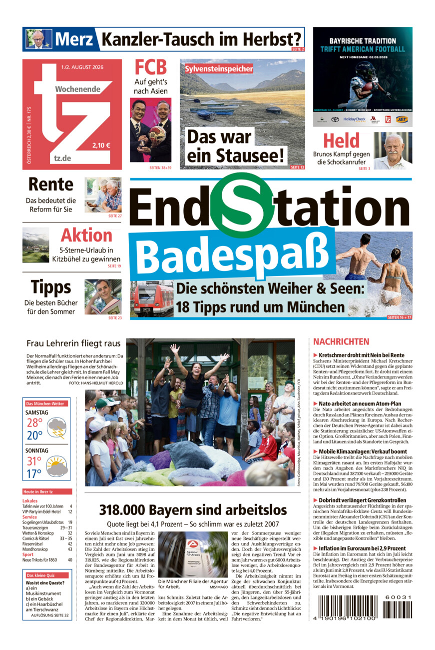 tz vom Samstag, 01.08.2026