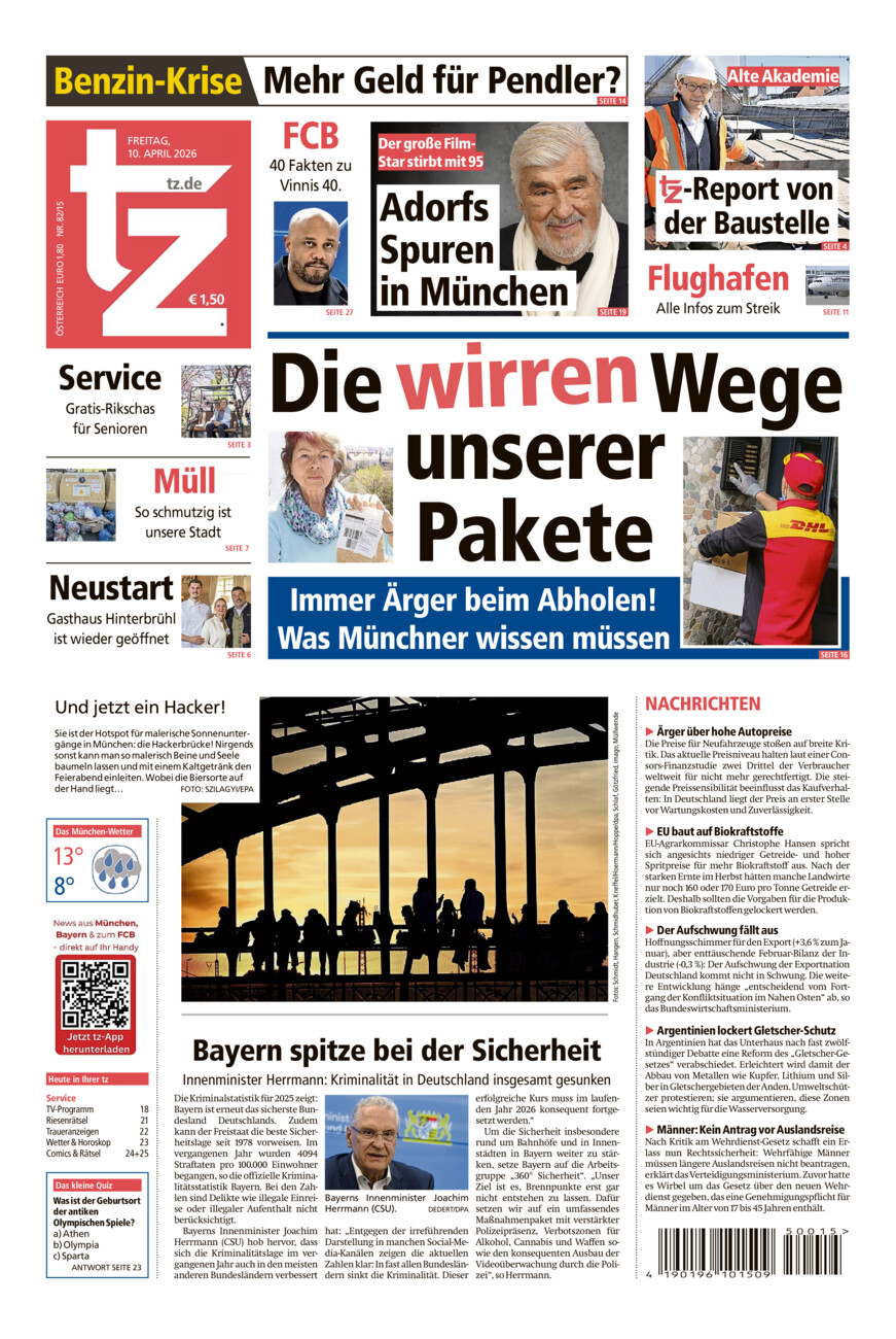 tz vom Freitag, 10.04.2026