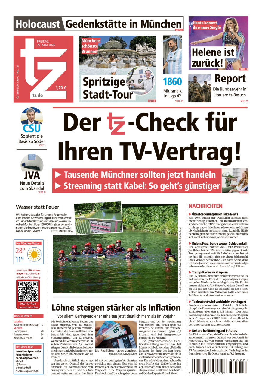 tz vom Freitag, 29.05.2026