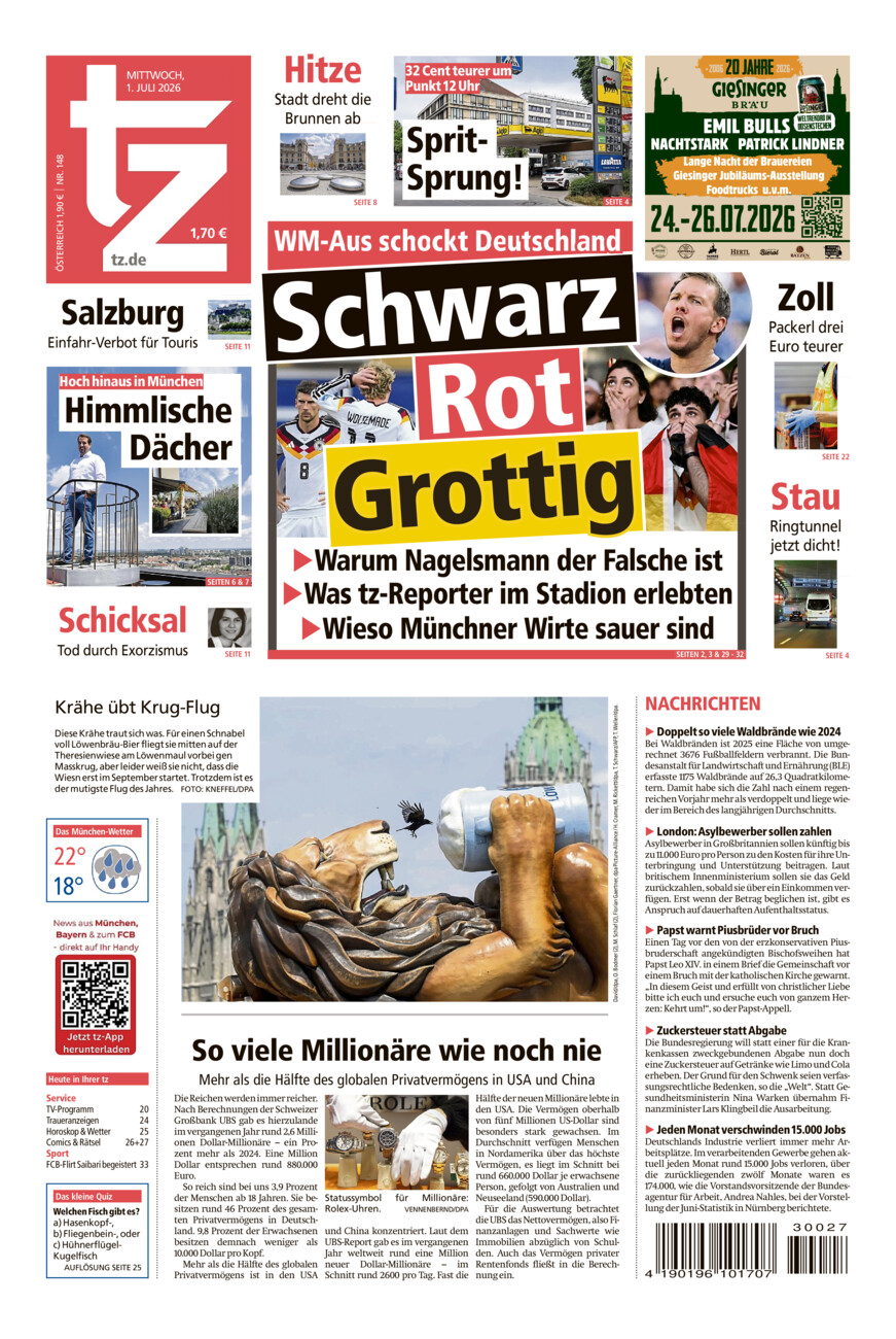tz vom Mittwoch, 01.07.2026