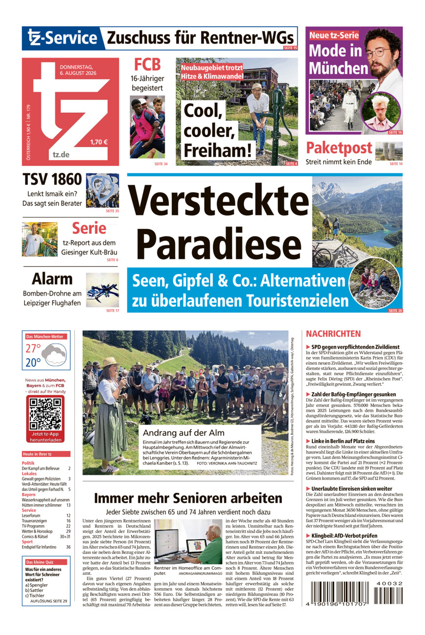tz vom Donnerstag, 06.08.2026