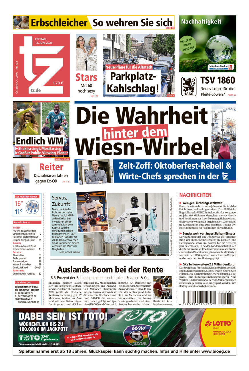 tz vom Freitag, 12.06.2026
