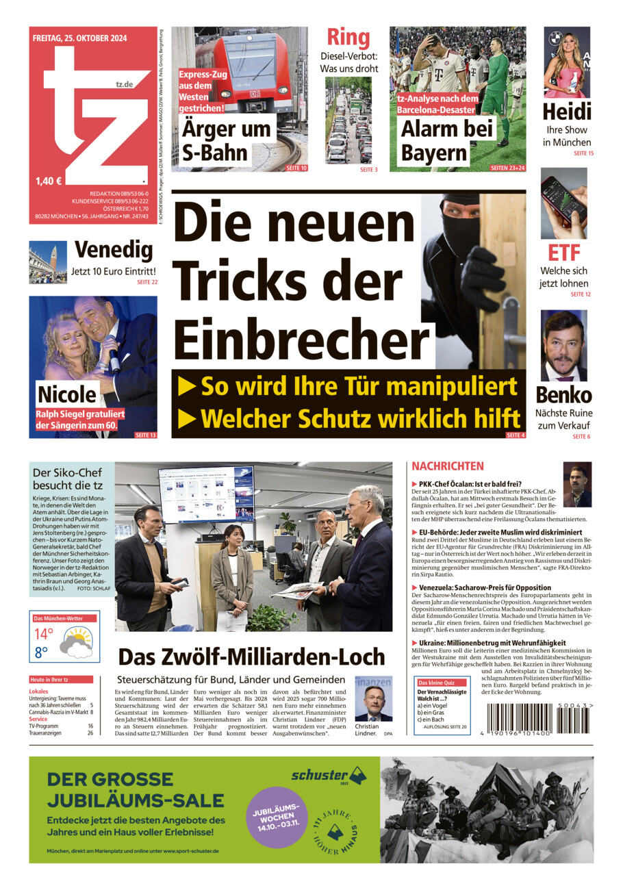 tz vom Freitag, 25.10.2024