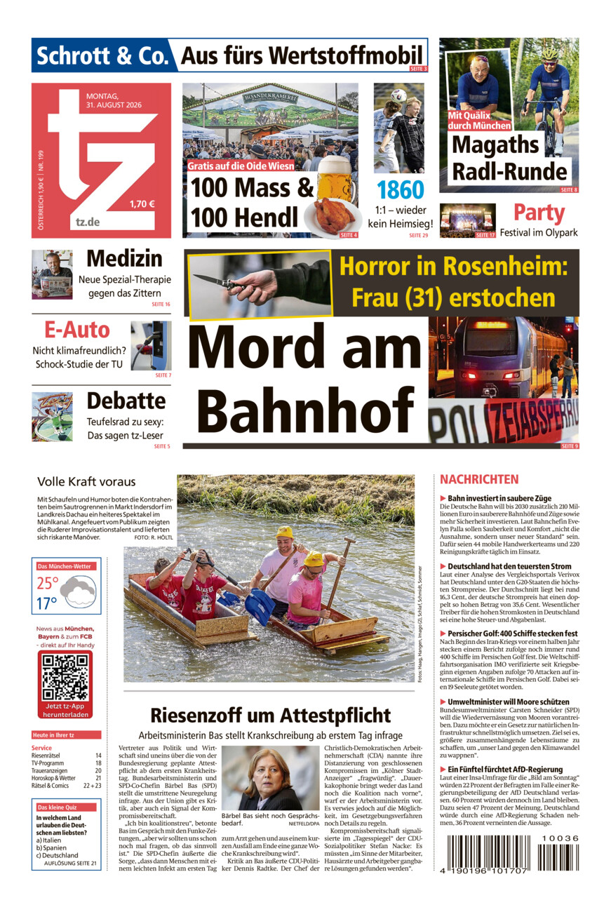 tz vom Montag, 31.08.2026
