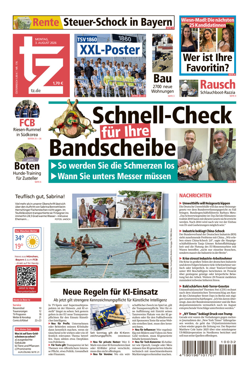 tz vom Montag, 03.08.2026