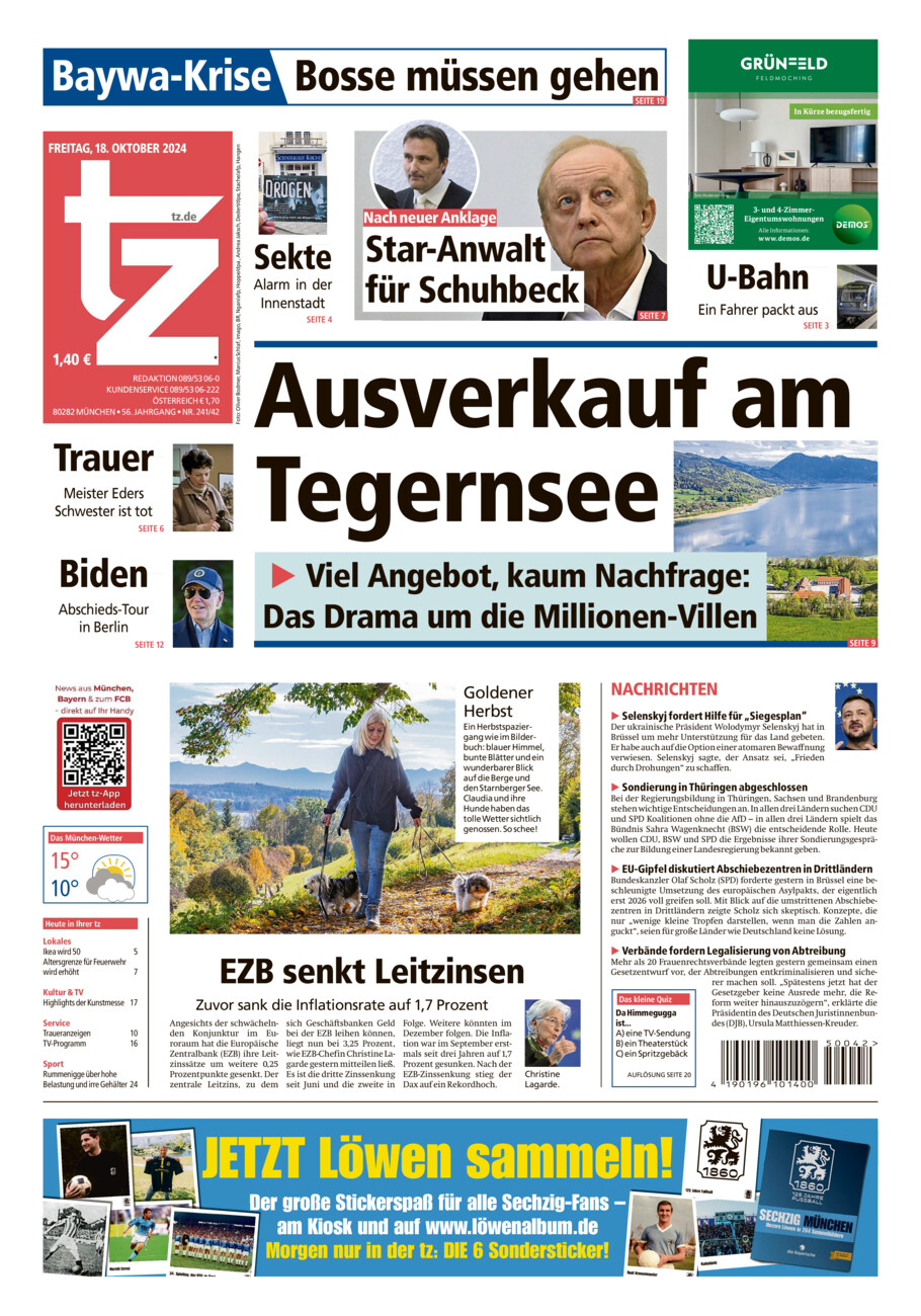 tz vom Freitag, 18.10.2024