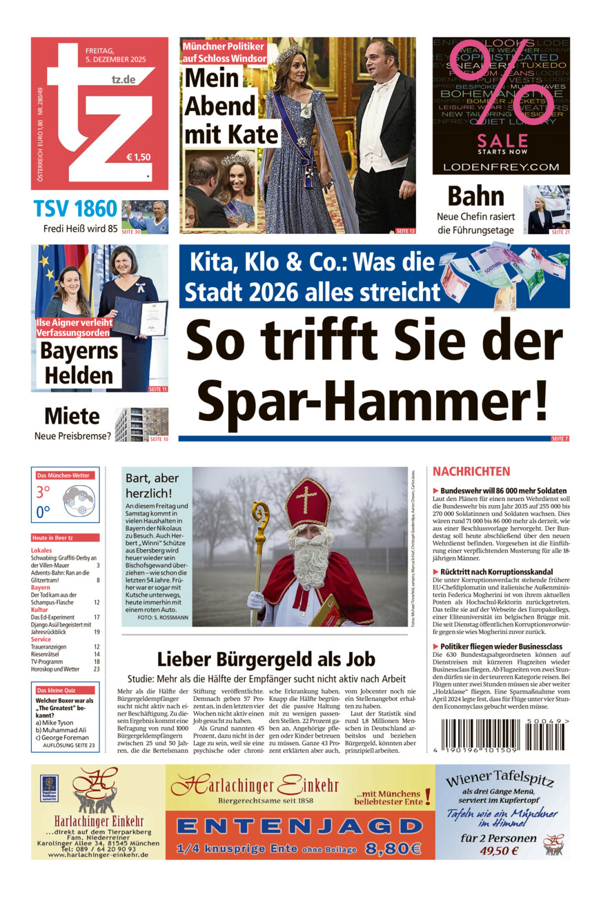 tz vom Freitag, 05.12.2025