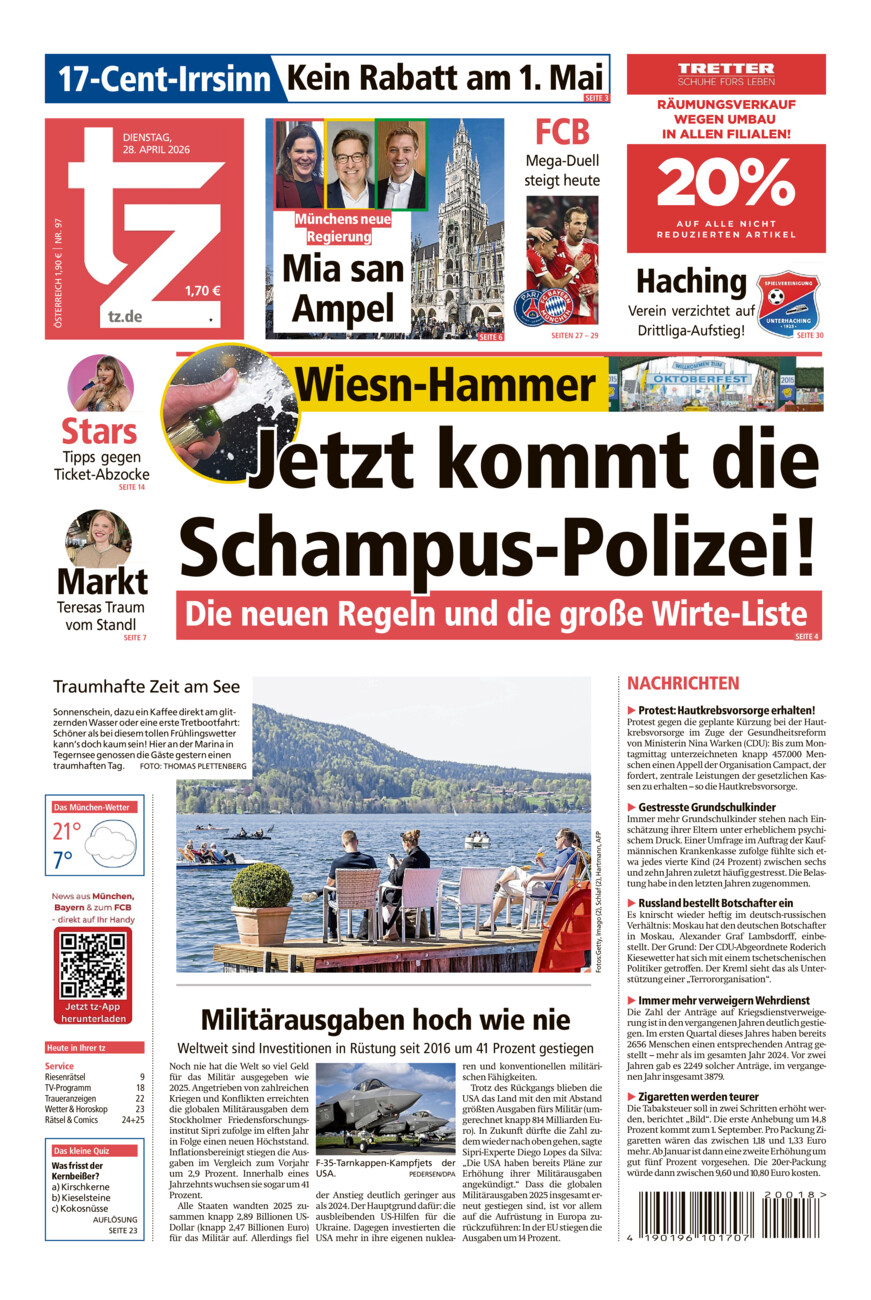 tz vom Dienstag, 28.04.2026