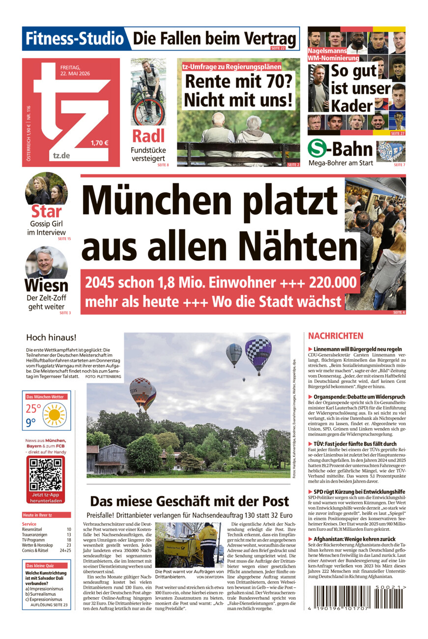 tz vom Freitag, 22.05.2026