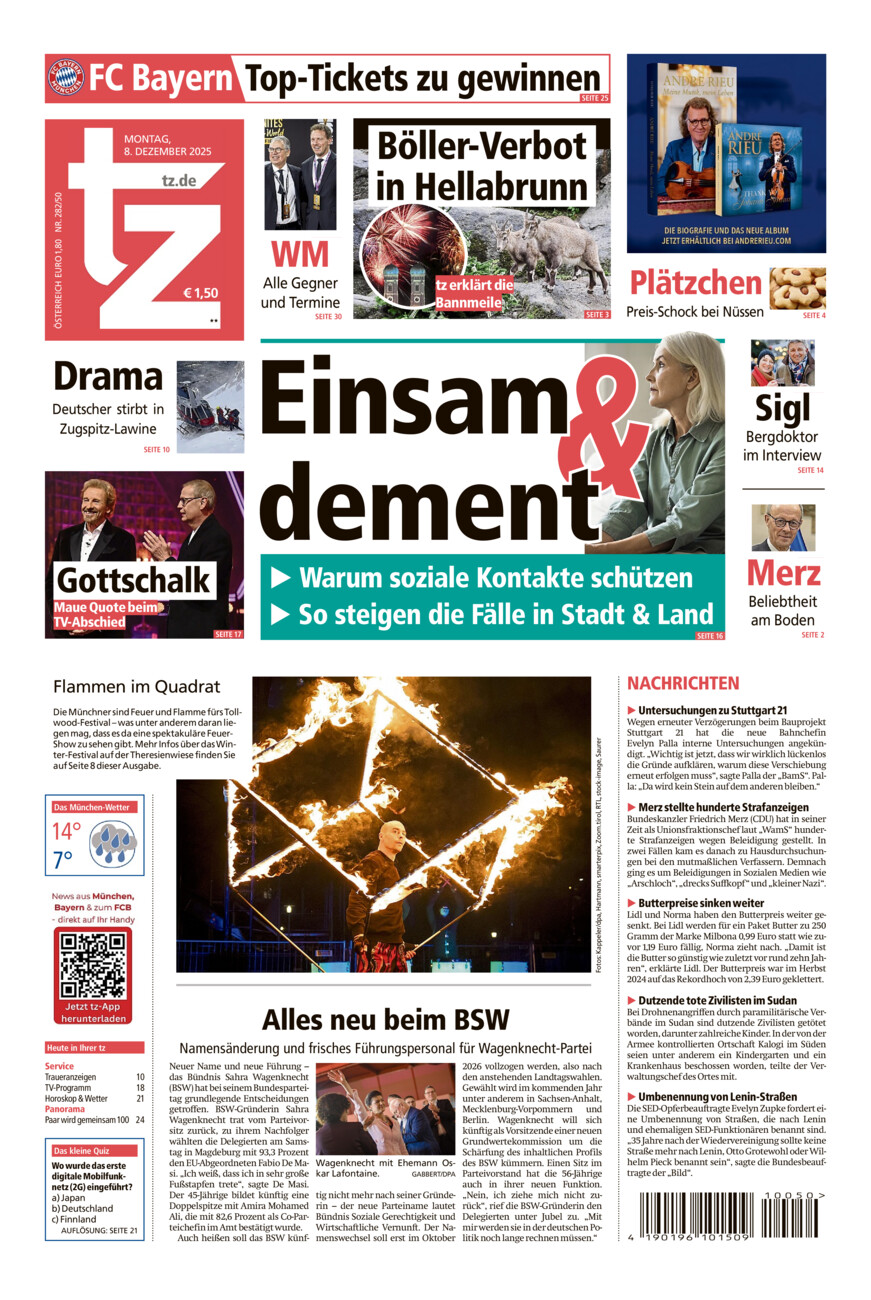 tz vom Montag, 08.12.2025