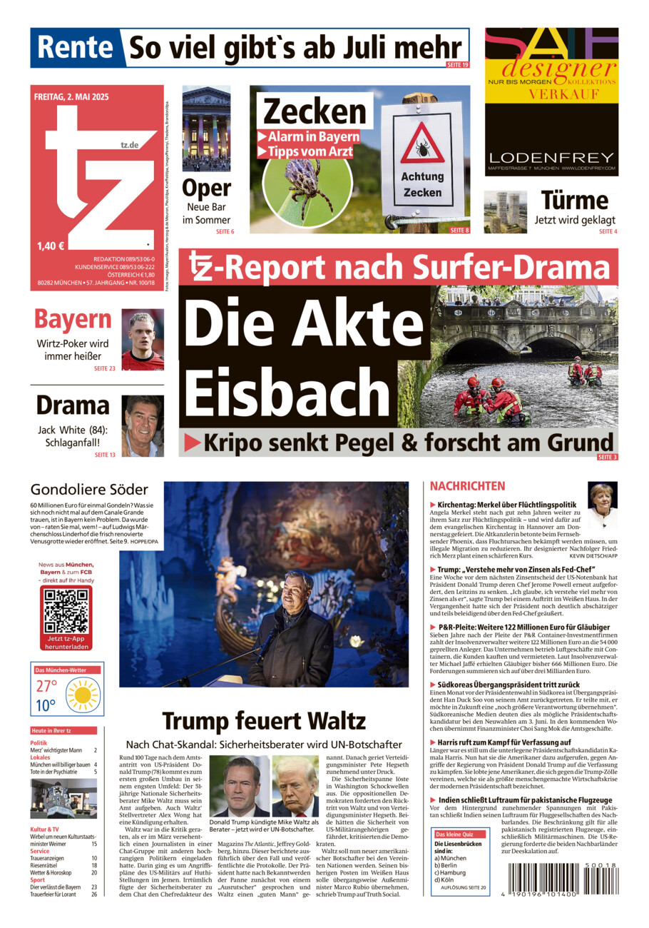 tz vom Freitag, 02.05.2025