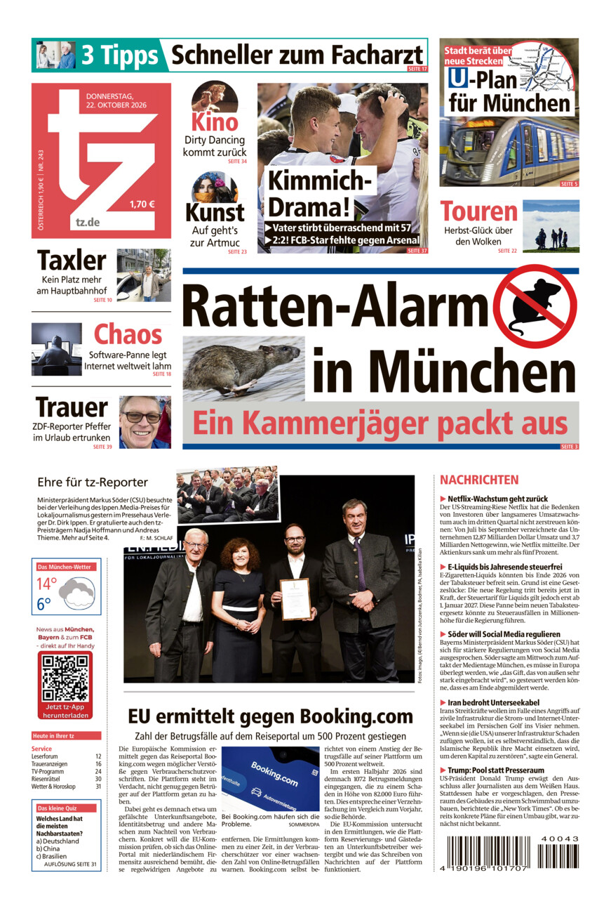 tz vom Donnerstag, 22.10.2026