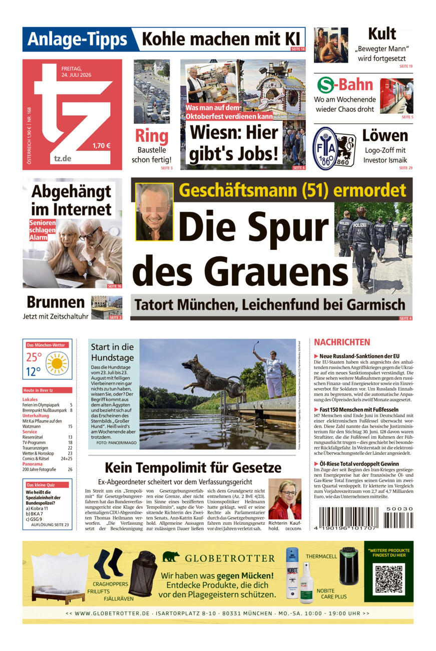 tz vom Freitag, 24.07.2026