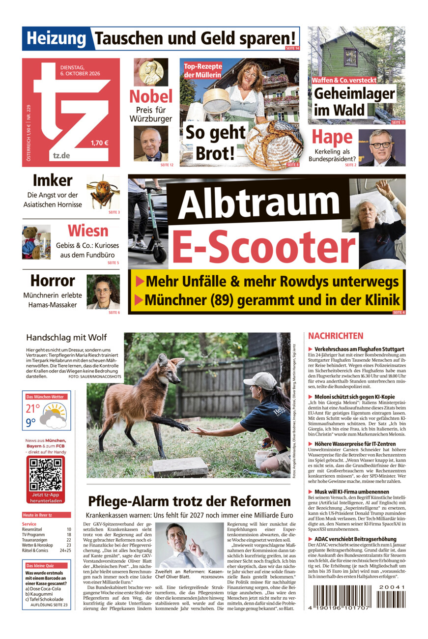 tz vom Dienstag, 06.10.2026